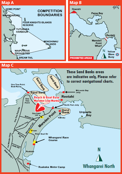 Map of the permitted fishing area Map of the permitted fishing area